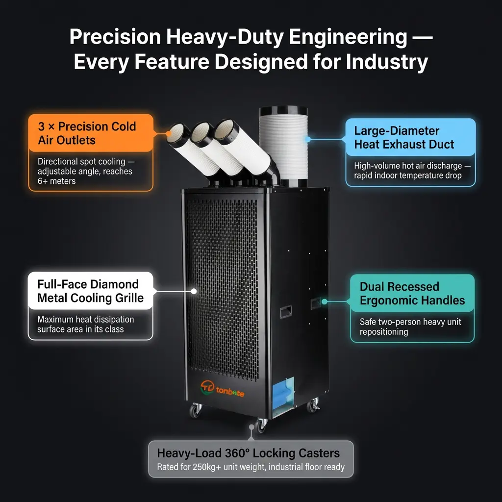 Magnum Portable Industrial Macula Cooler 1200m3h High Airflow 7m / s Long Range III-Minutum Celeri Cool LCD Smart Imperium Magnum Portable Industrial Macula Cooler 1200m3h High Airflow 7m / s Long Range III-Minutum Celeri Cool LCD Smart Imperium
