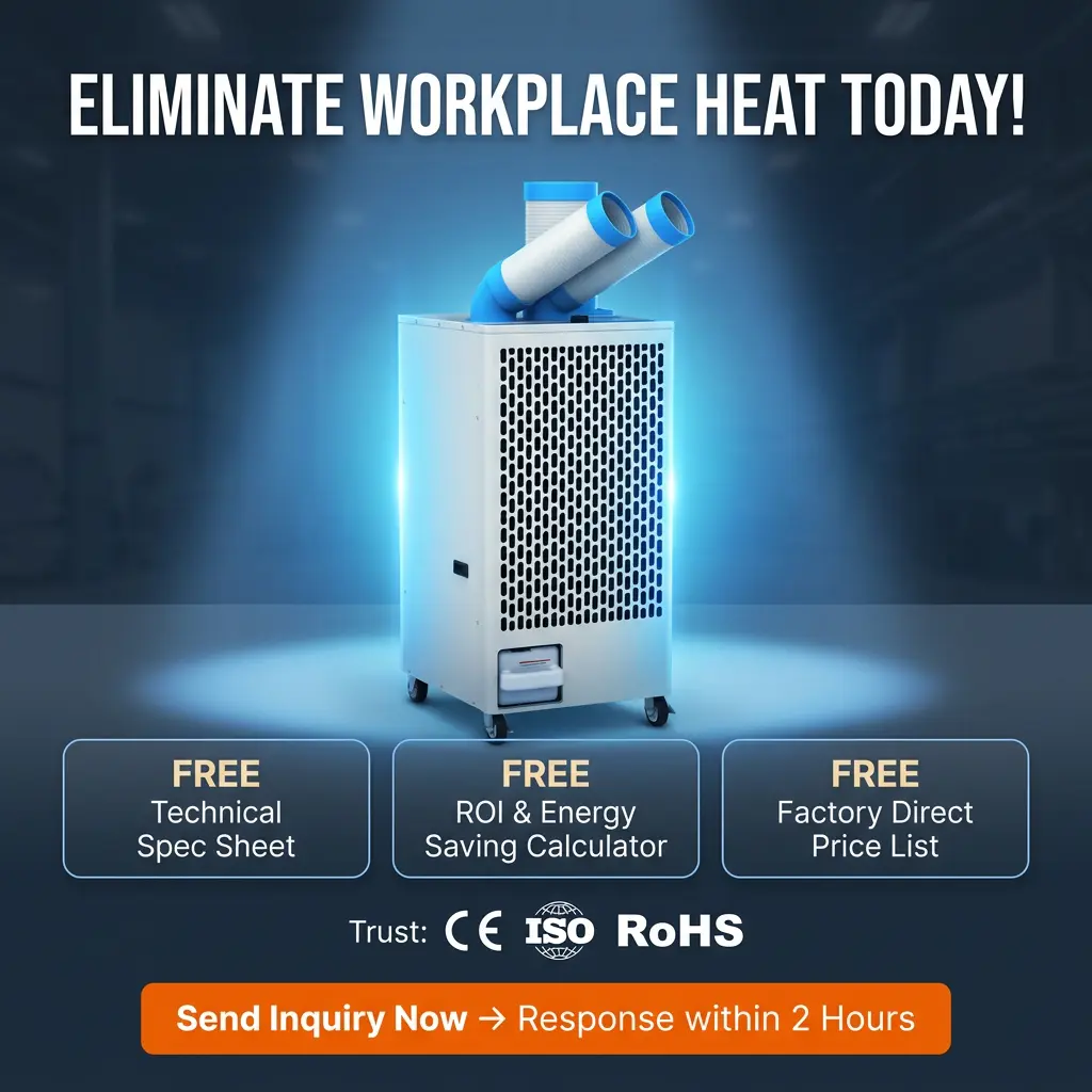 OEM Corpus Metallum album 24 7 Dual Duct Cold Heat Solatio Portable Macula Cooler Industrial Air Conditioner for Workshop