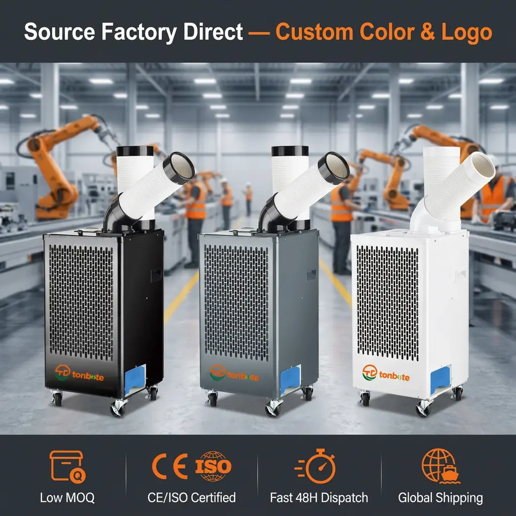 ODM 460m3h Airflow Steel Casing Novifacta Macula Aeris Conditioner Solum stans AC in Logistics at CELLA