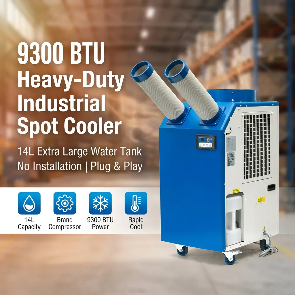 Altera 14L Magnae Lacus 2700W Power 9300BTU Gyratorius Compressor Portable Macula Cooler Industrial Aeris Conditioner pro Workshop