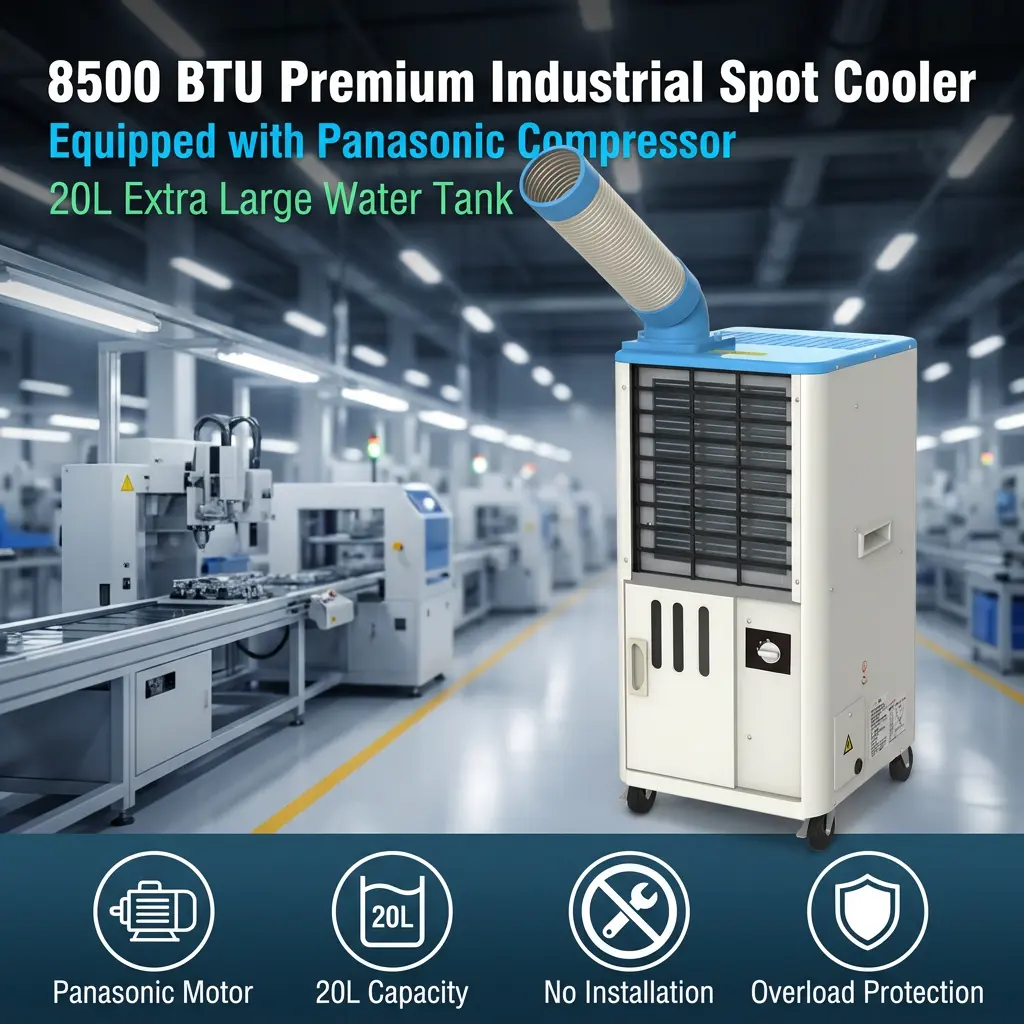 Mobile AC Cabinet Cooling Machine in Elite Factory